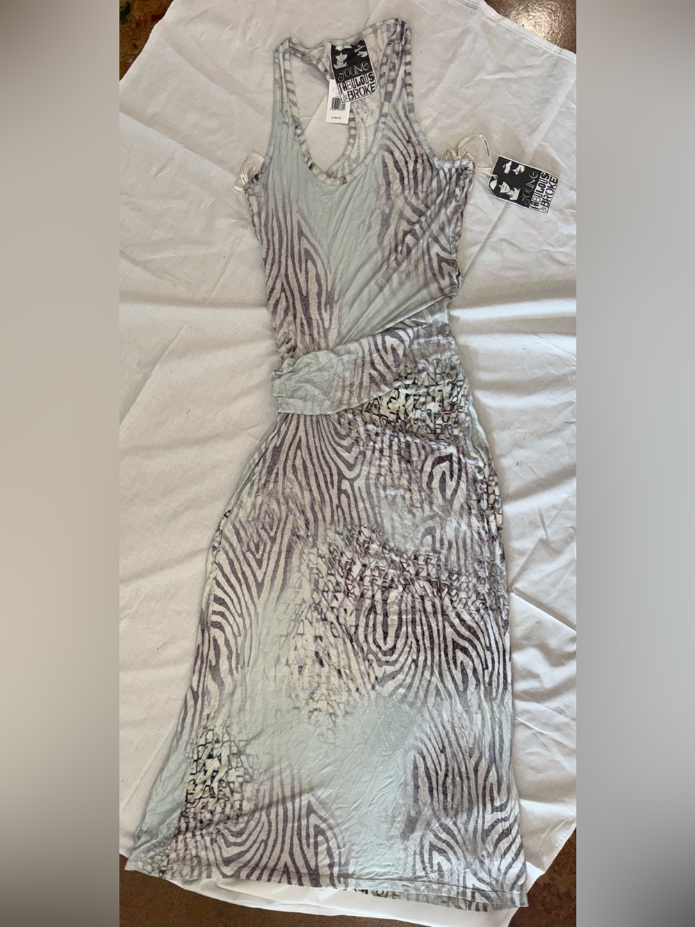 Young Fabulous & Broke animal-print maxi, size Large